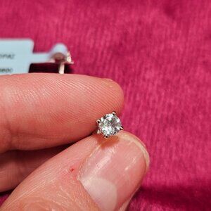 Genuine blue topaz earrings